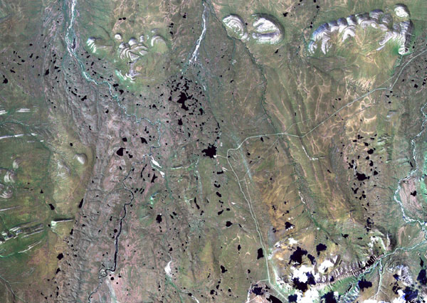 Upper Kuparuk Landsat and ORRI fused